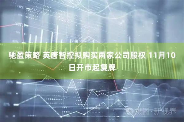 驰盈策略 英唐智控拟购买两家公司股权 11月10日开市起复牌