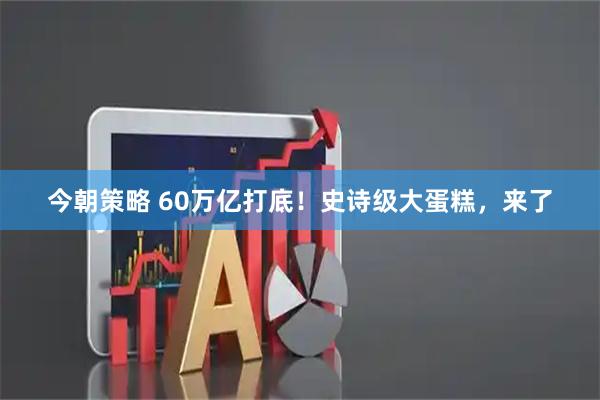 今朝策略 60万亿打底！史诗级大蛋糕，来了